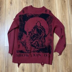 Men's Burgundy Sweater
